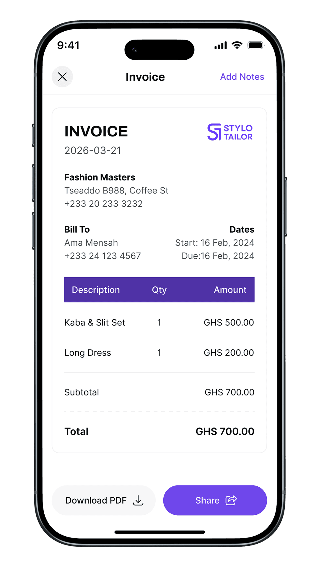 Invoices & Payments